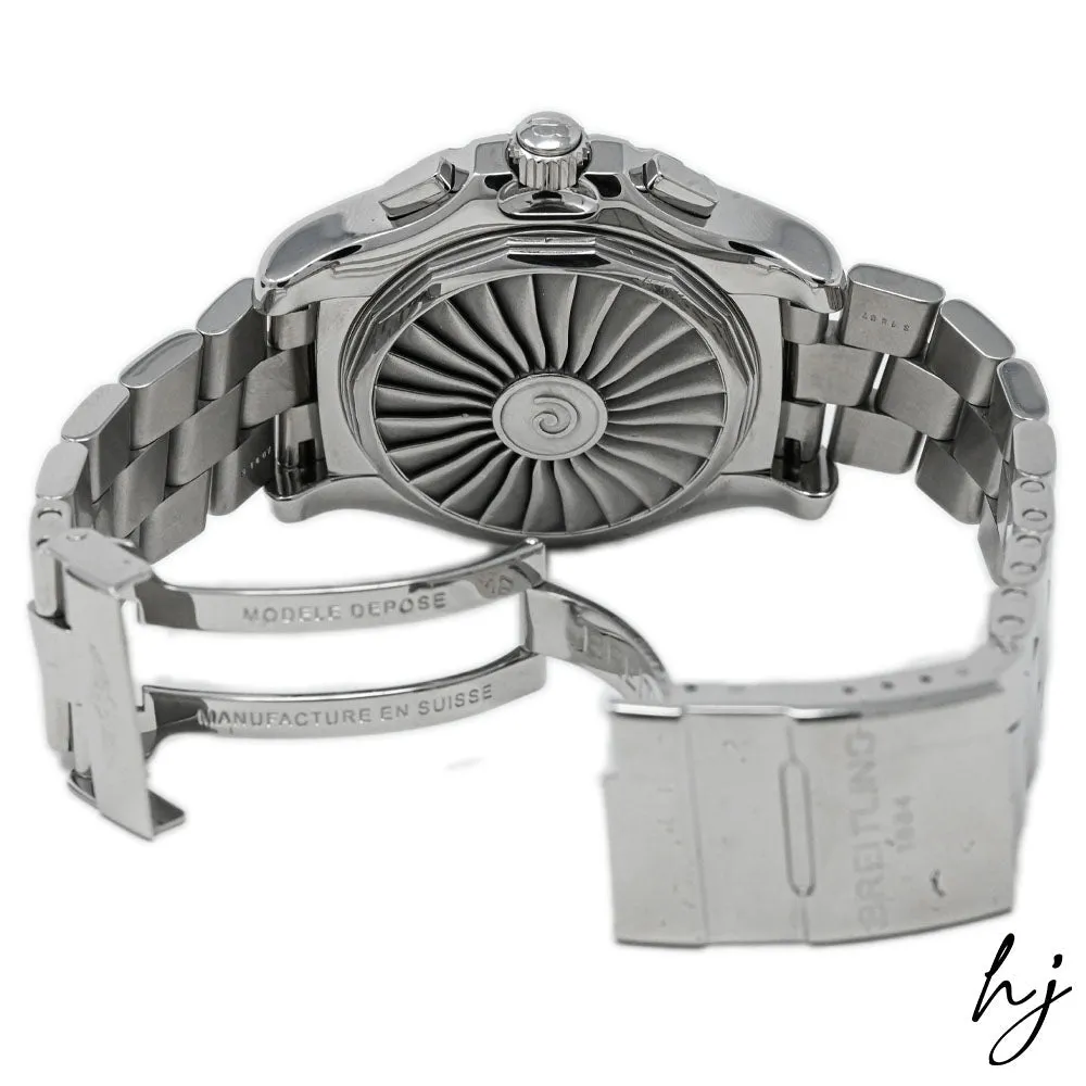 Breitling Men's AirWolf Stainless Steel 43.5mm Blue Digital Dial Watch Reference #: A78363
