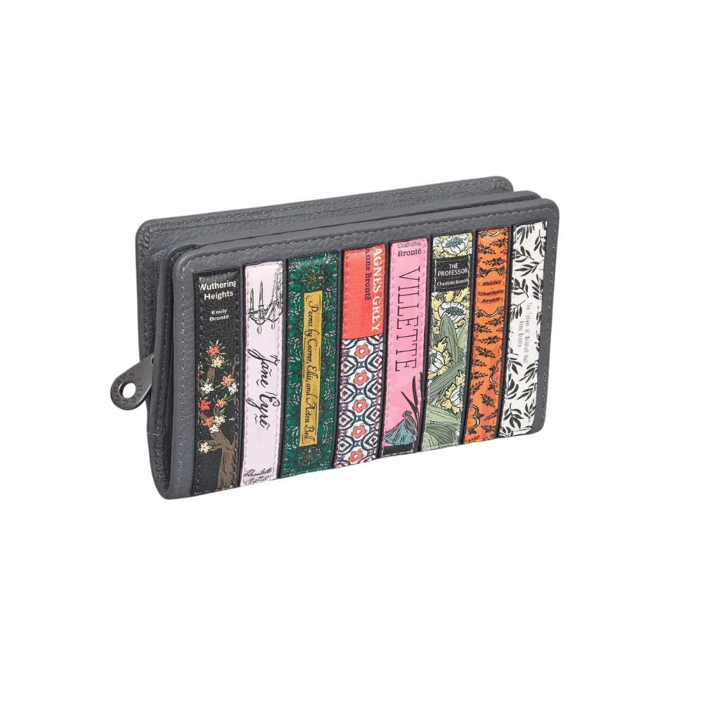 Bronte  Library zip around Grey leather Purse