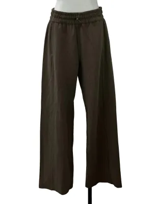 Brown Grey Ribbed Pants