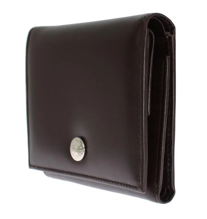 Brown Leather Trifold Wallet