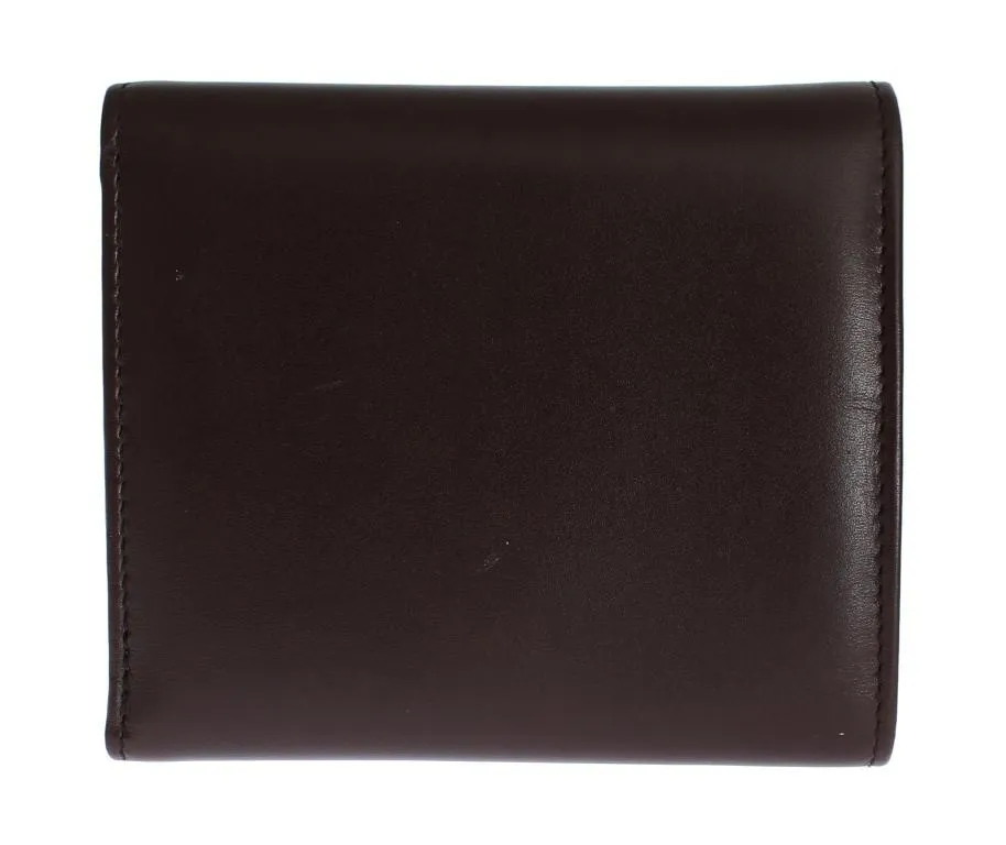 Brown Leather Trifold Wallet