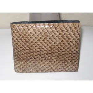 Brown Reptile Skin Coin Purse