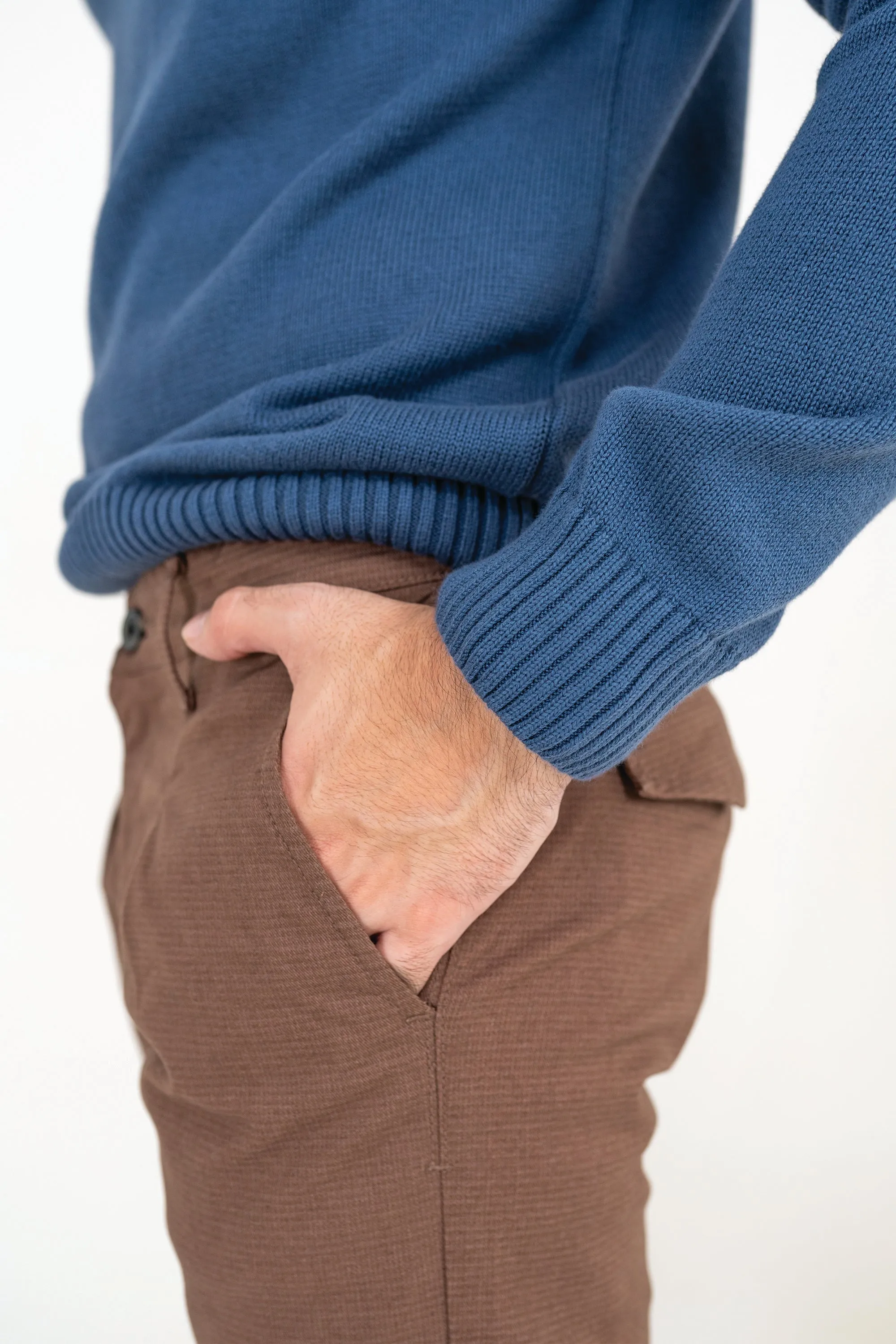 Brown Slim Fit Pants