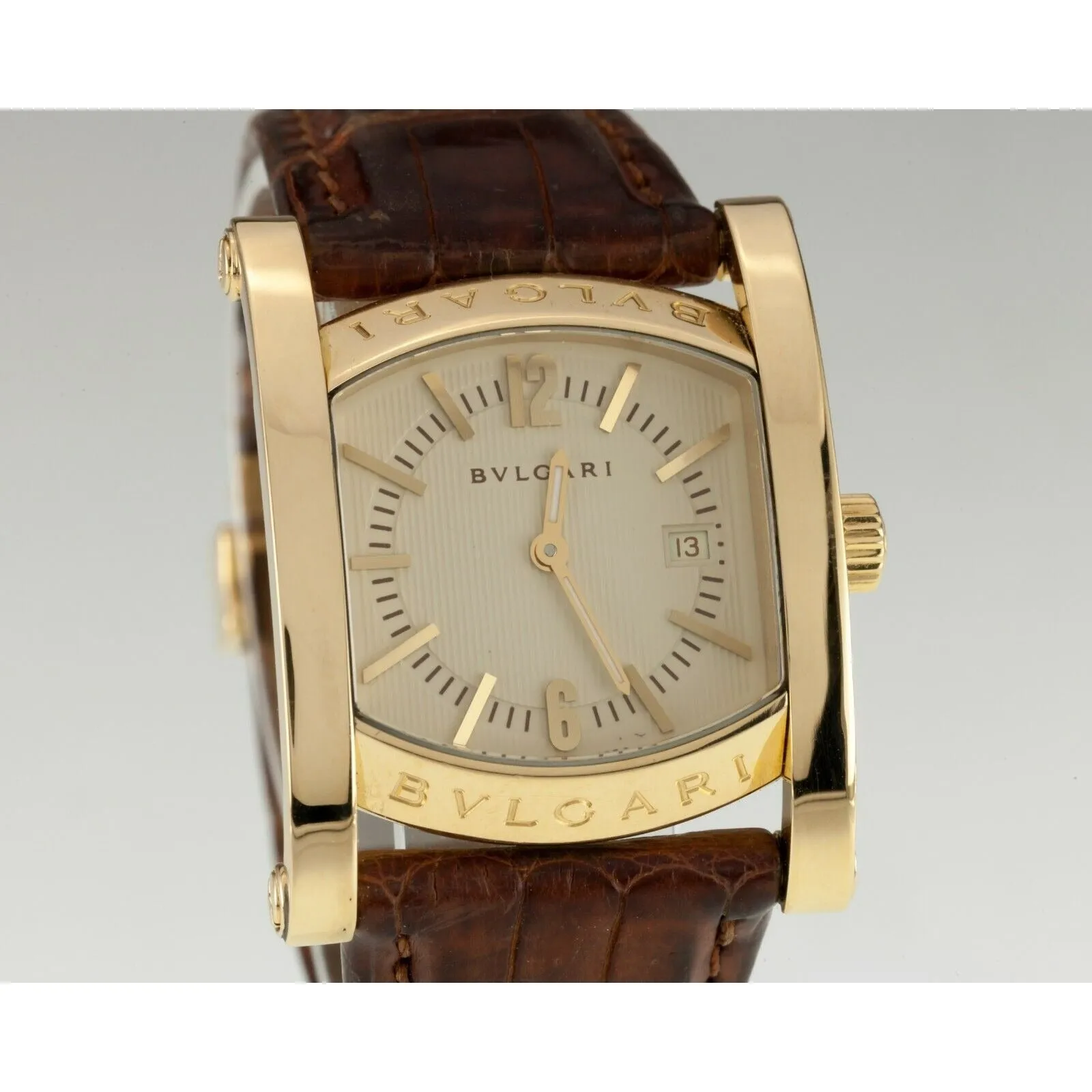 Bulgari Bvlgari Assioma Women's 18k Yellow Gold Quartz Watch w/ Box & Papers 39G