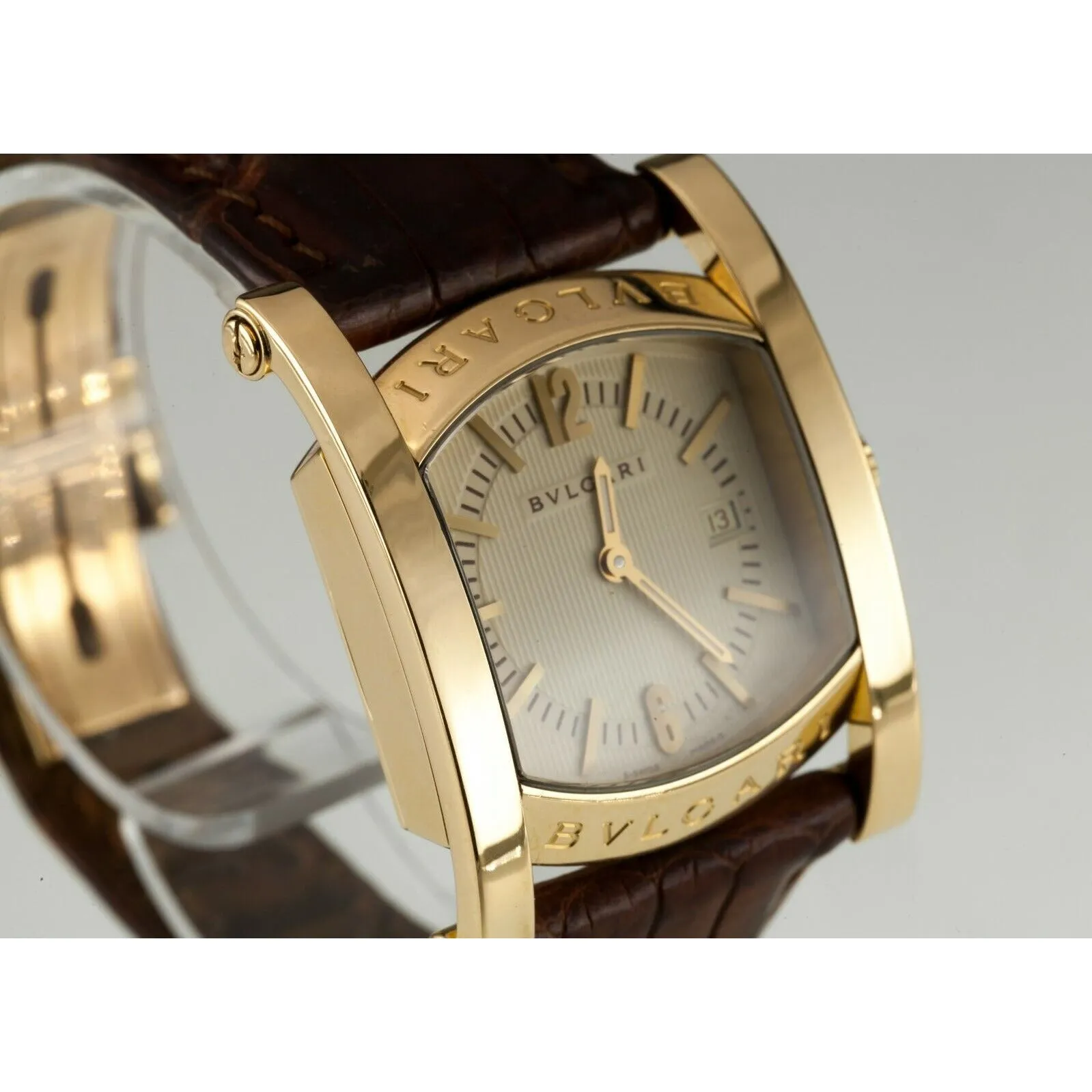 Bulgari Bvlgari Assioma Women's 18k Yellow Gold Quartz Watch w/ Box & Papers 39G