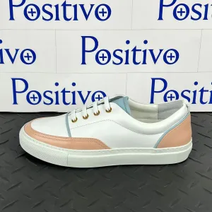 Buscemi Women's Cali White Trio Leather Low top Sneakers SAMPLE