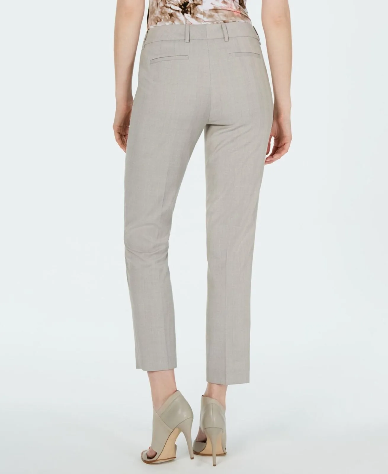 Calvin Klein Womens Cropped Slim-Fit Pants S94P2037