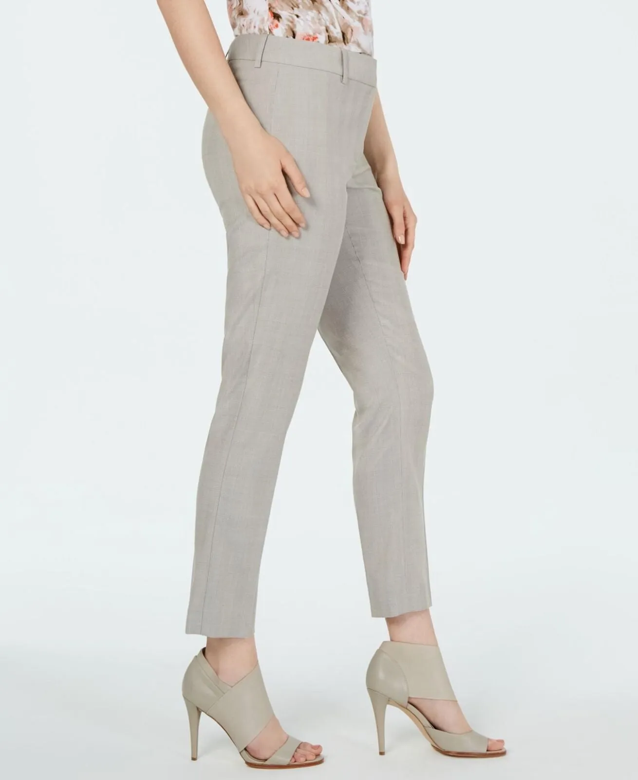 Calvin Klein Womens Cropped Slim-Fit Pants S94P2037