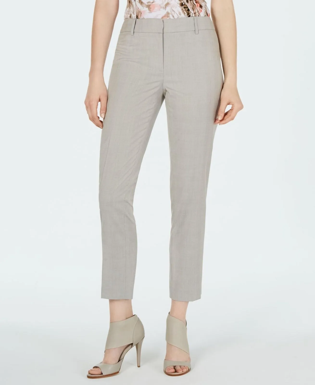 Calvin Klein Womens Cropped Slim-Fit Pants S94P2037