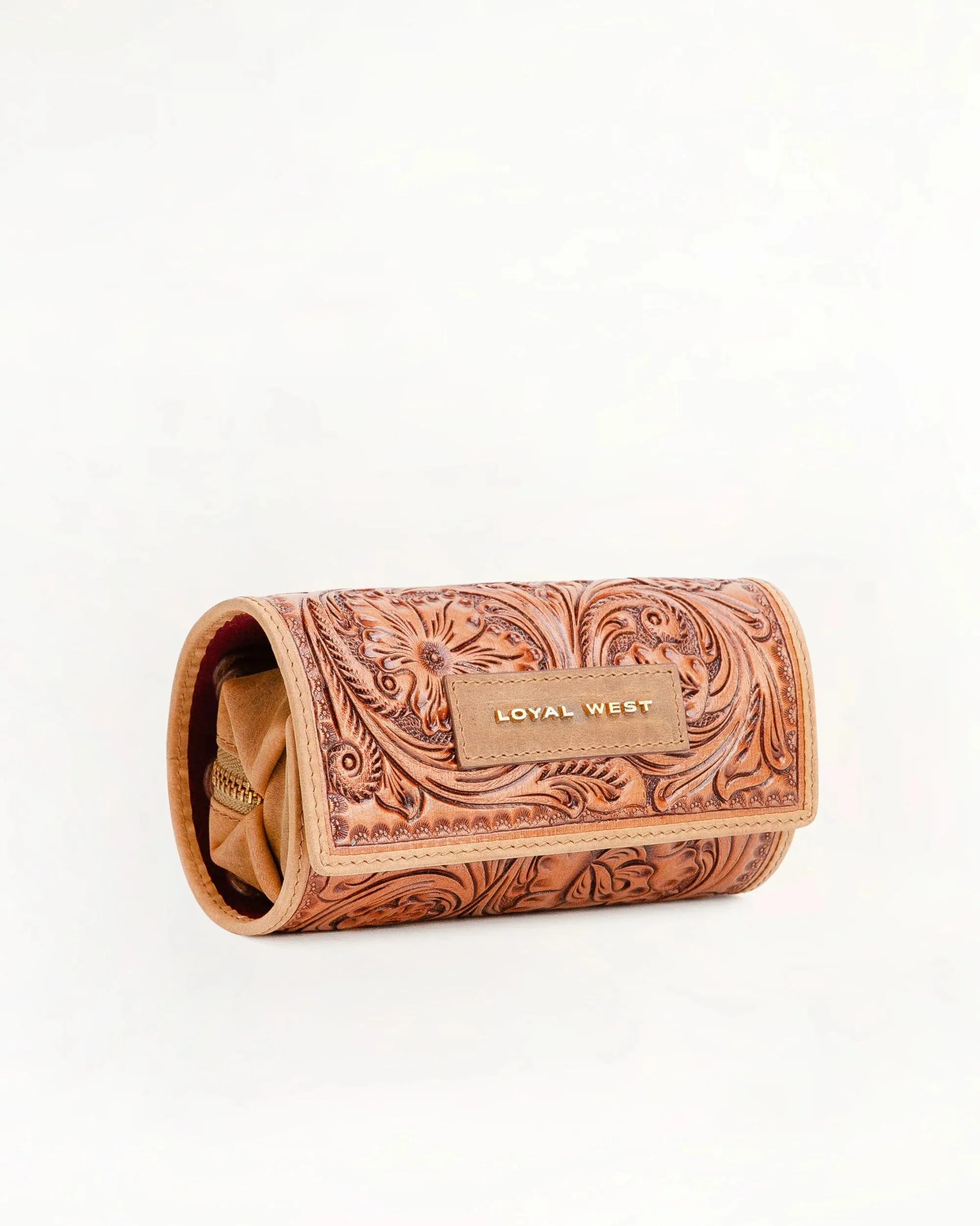 Canyon Jewelry Case - Handtooled Leather