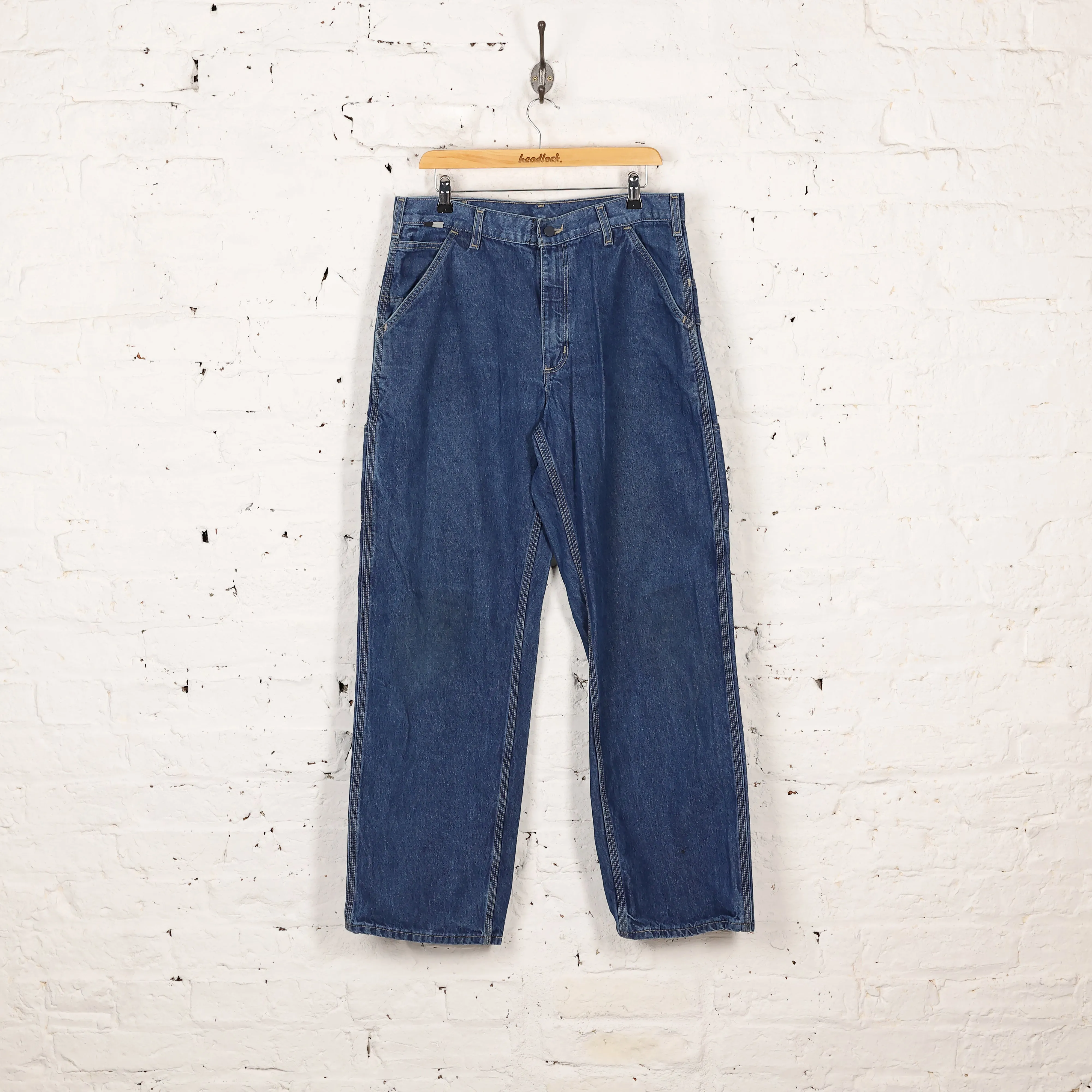 Carhartt Flame Resistant Work Pants Jeans - Blue - M