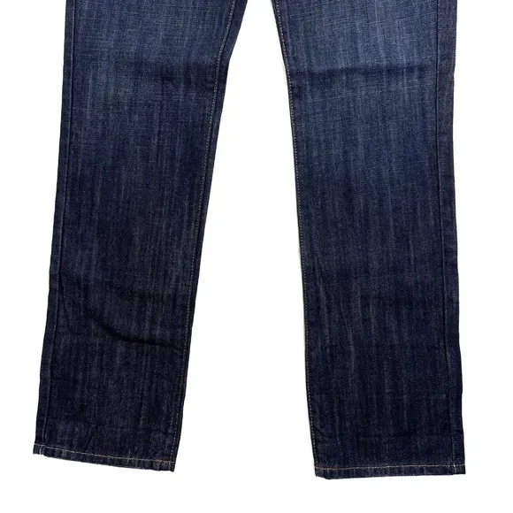 Carmar LF Women’s Size 24 Dark Blue Non-Stretch Denim Low Rise Baggy Jeans NWT