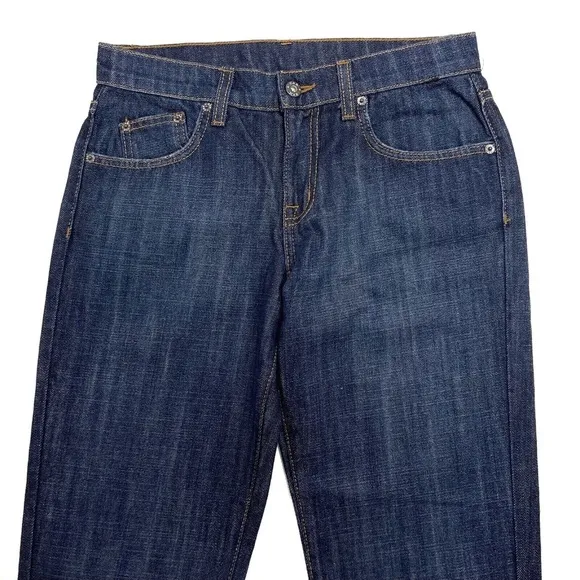 Carmar LF Women’s Size 24 Dark Blue Non-Stretch Denim Low Rise Baggy Jeans NWT