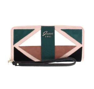CAROLINE LARGE ZIP AROUND WALLET FOREST MULTI - -