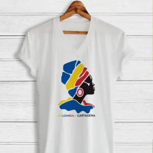 Cartagena Colombia - V-Neck T-shirt For Women