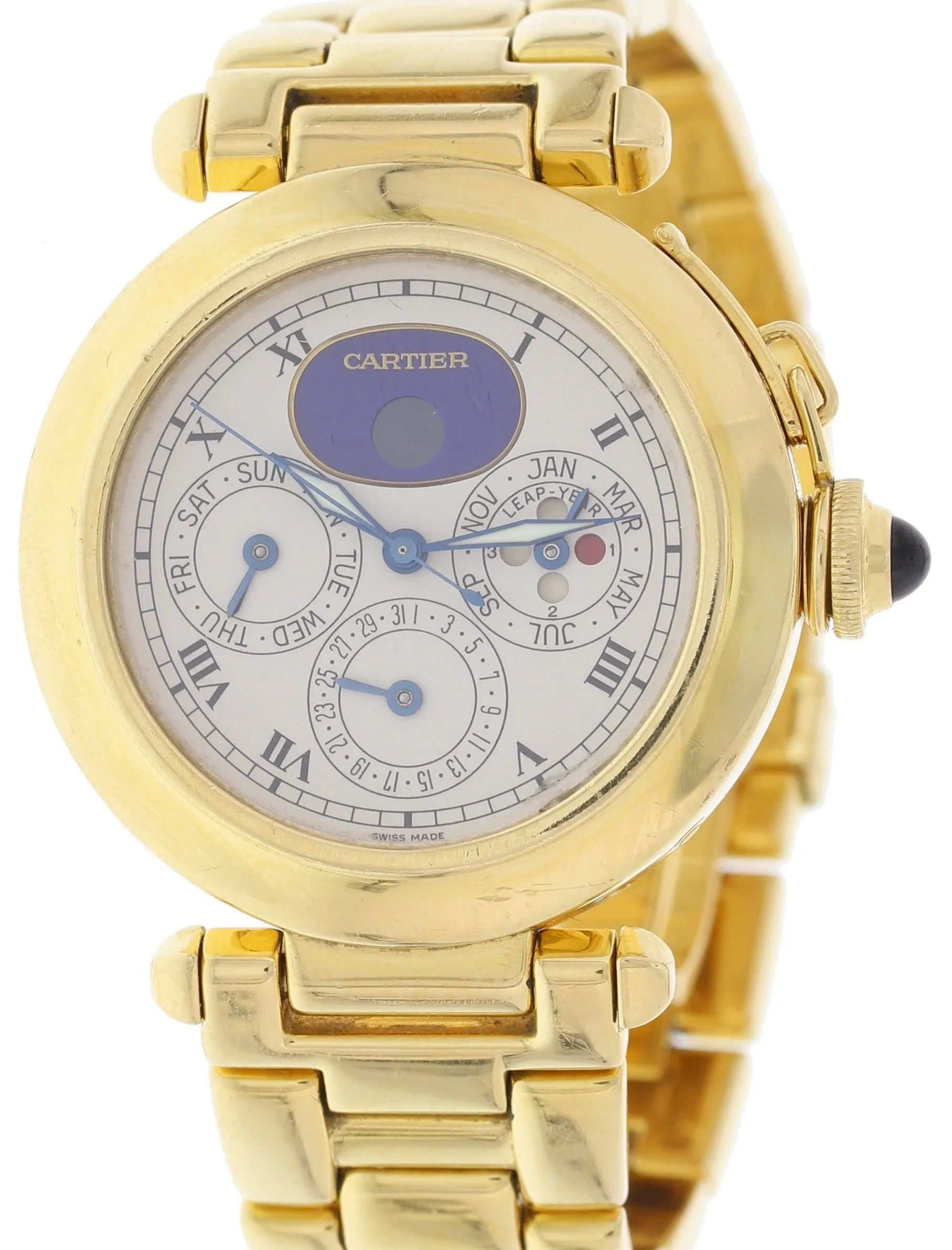 Cartier Pasha Perpetual Calendar 18K Yellow Gold 30003