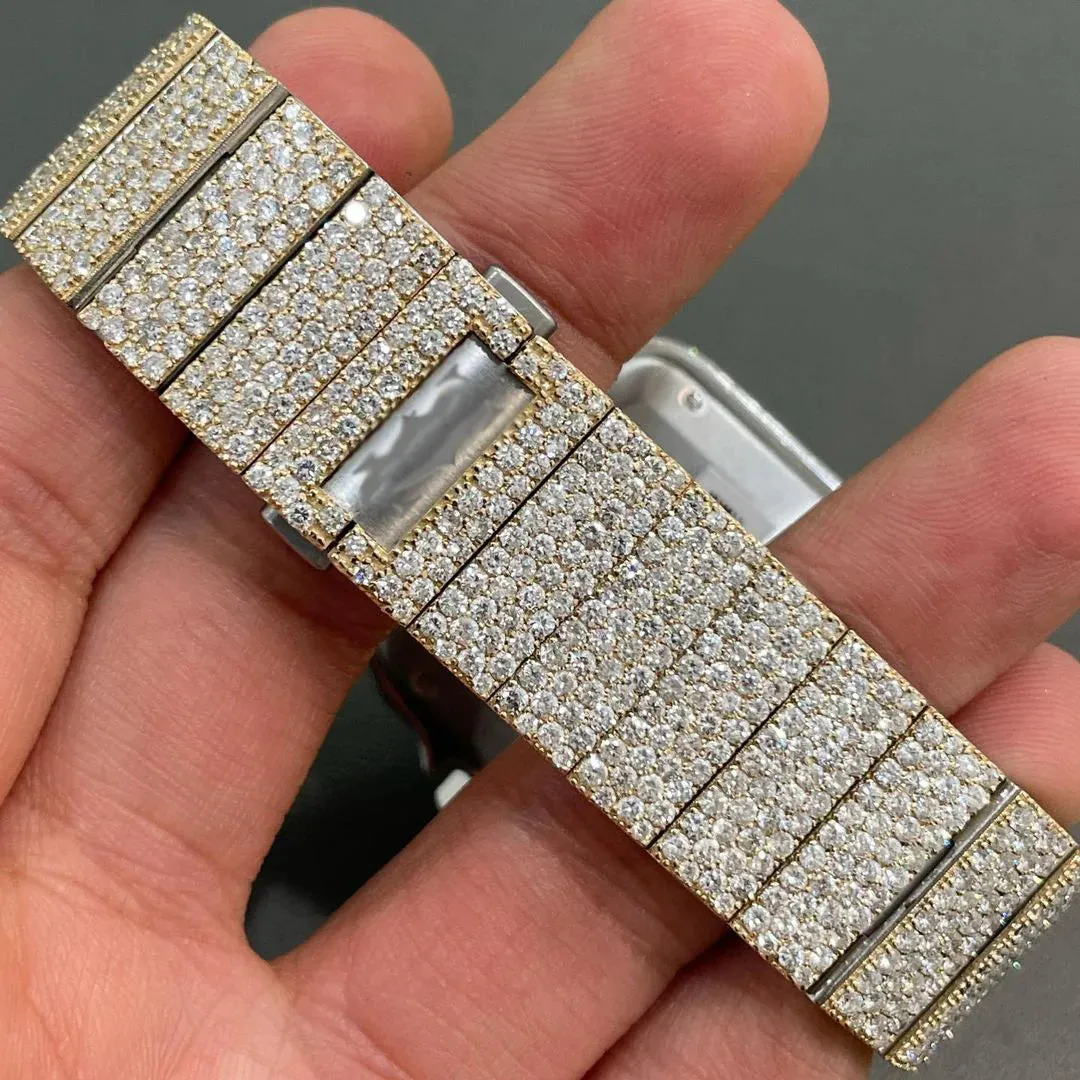 Cartier Santos Moissanite Diamond Watch | vvs moissanite watch W 104
