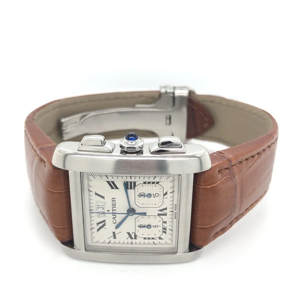 Cartier Tank Francaise Chronograph W51024Q3 - Certified Pre-Owned
