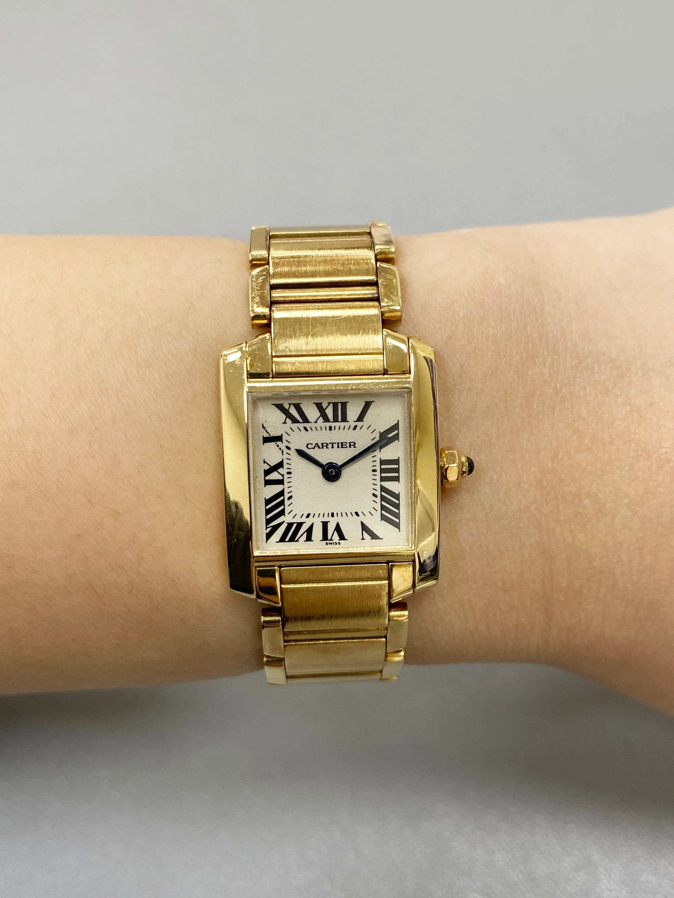 Cartier Tank Francaise W50002N2 Yellow Gold Ladies Watch