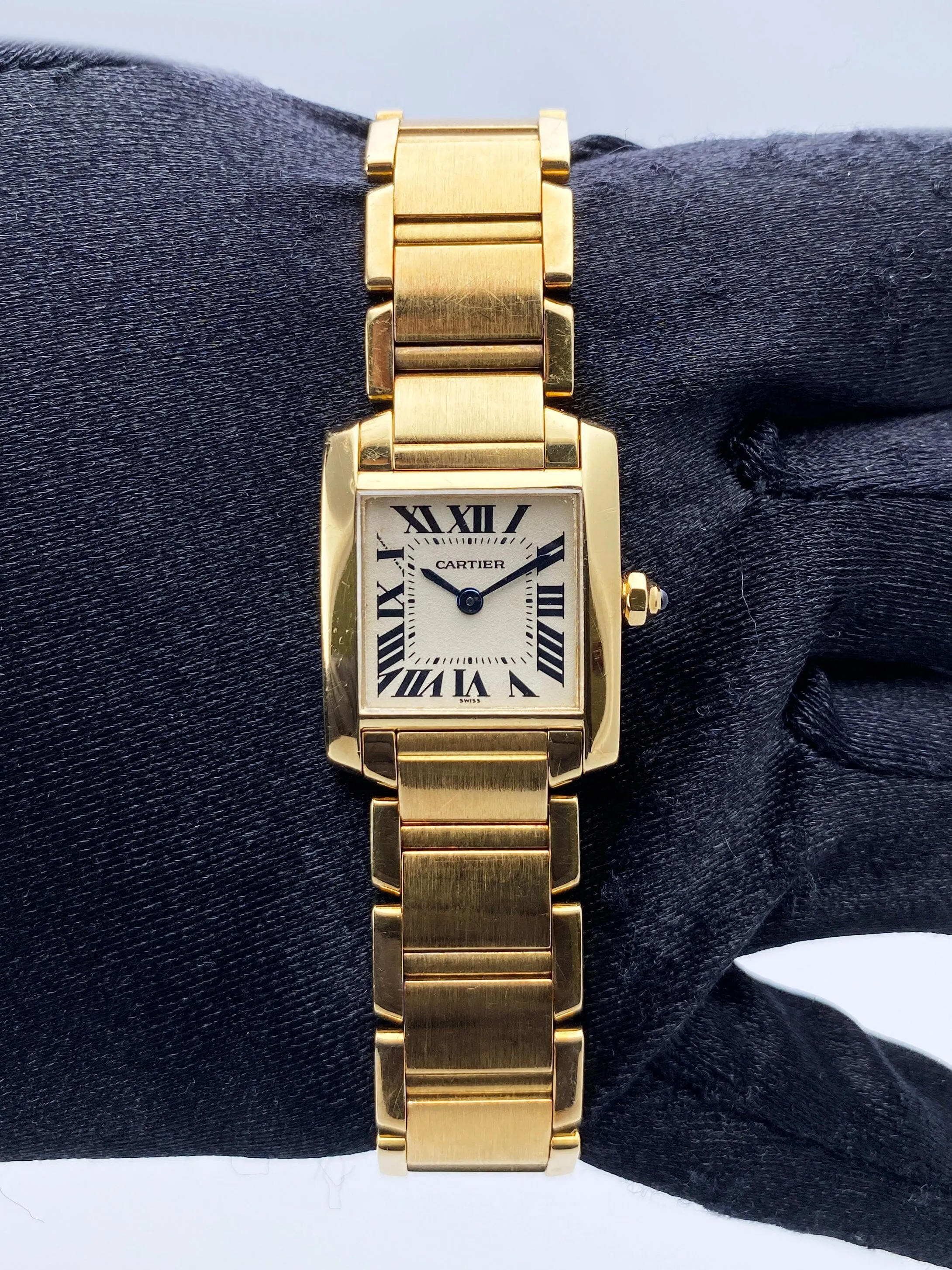 Cartier Tank Francaise W50002N2 Yellow Gold Ladies Watch