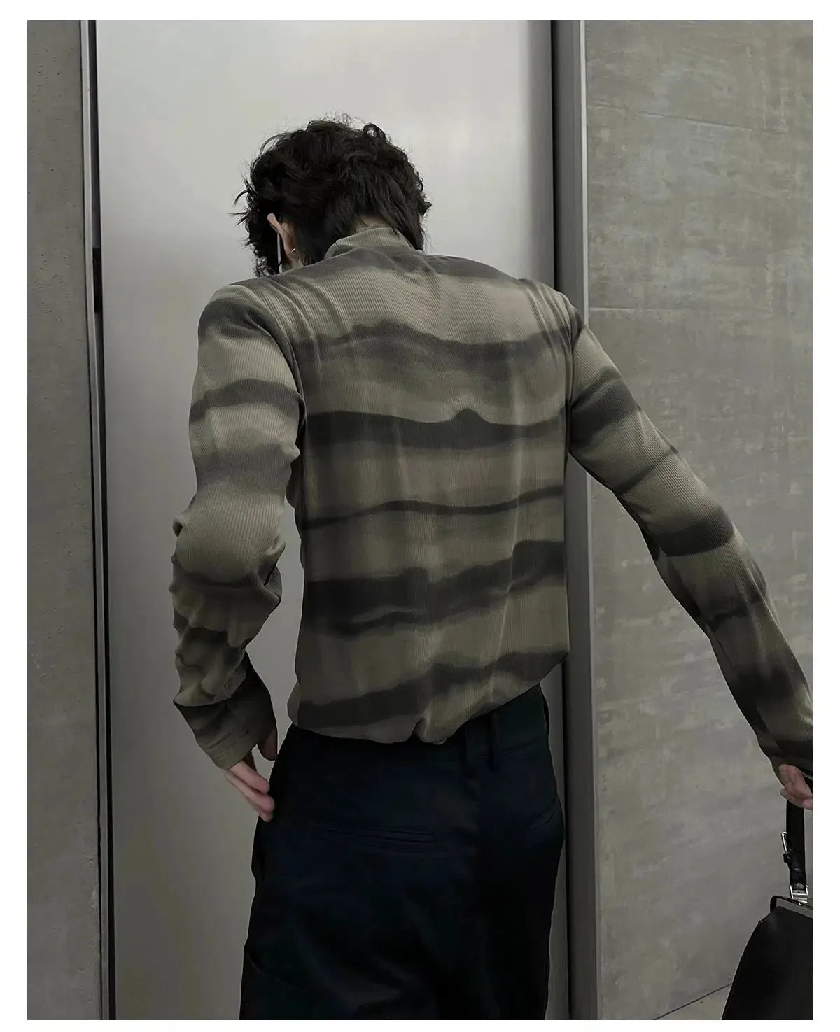 Casual Striped Turtleneck T-Shirt