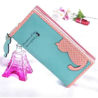 Cat Cut Out Coin Purse and Wallets