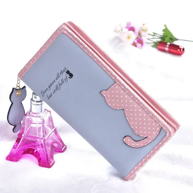 Cat Cut Out Coin Purse and Wallets