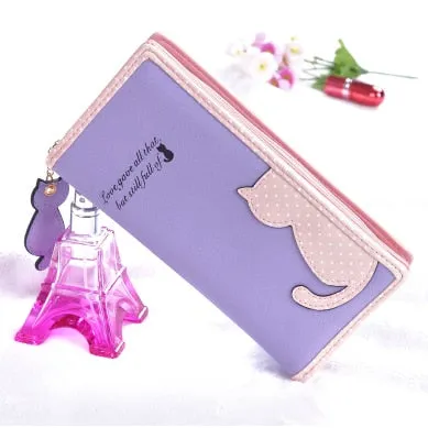 Cat Cut Out Coin Purse and Wallets