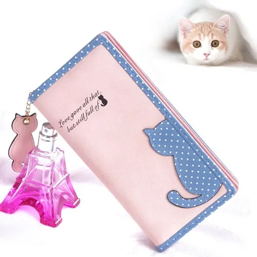 Cat Cut Out Coin Purse and Wallets