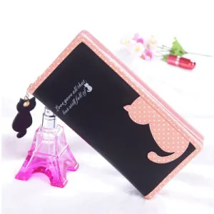 Cat Cut Out Coin Purse and Wallets