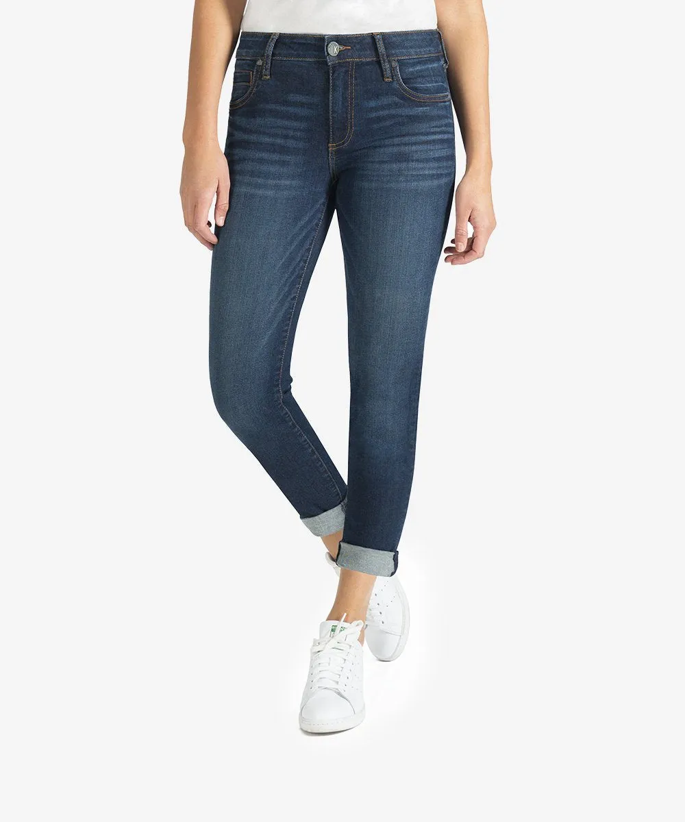 Catherine Mid Rise Boyfriend - Abelia Dark Stone Base