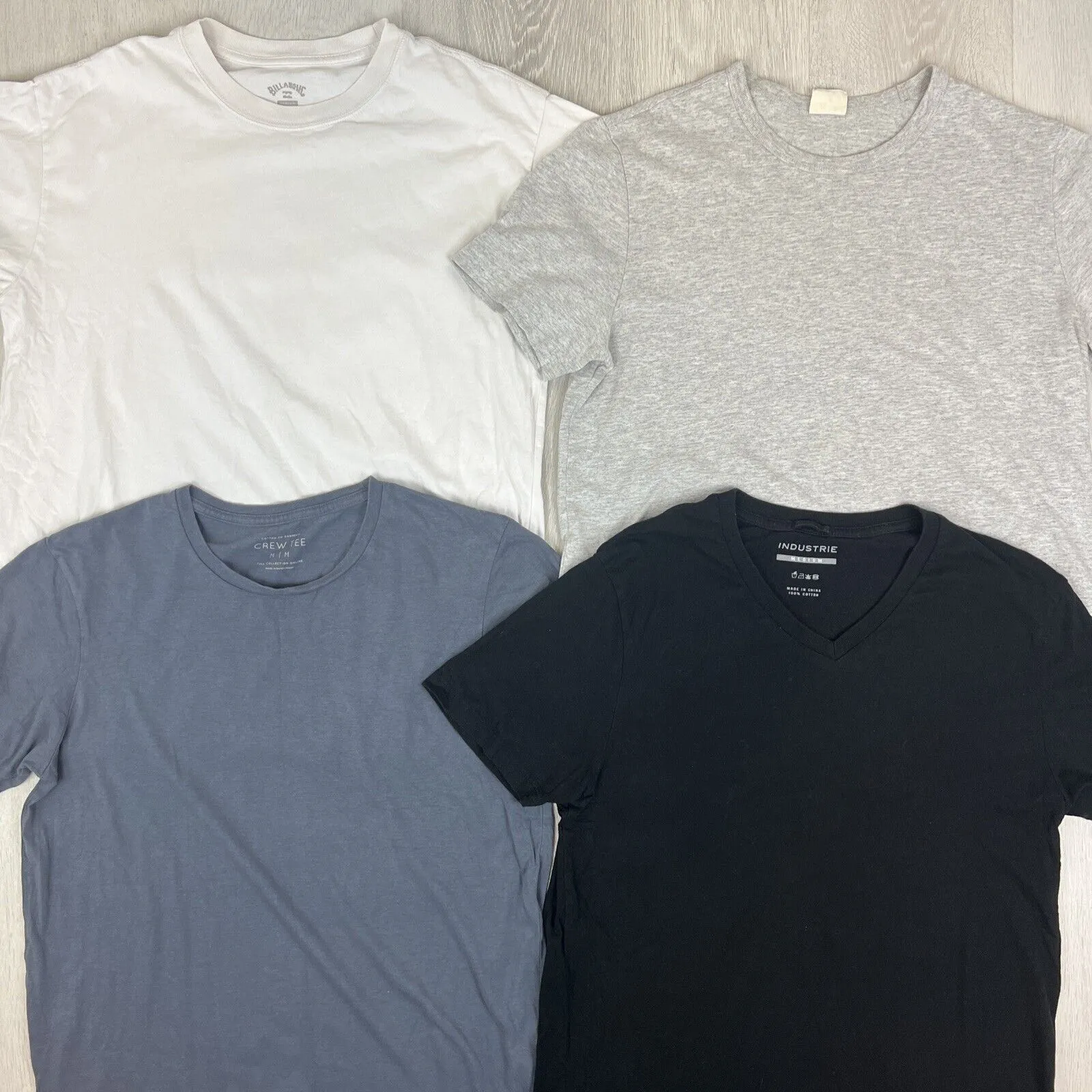 Champion, Industrie, Billabong & Cotton On Mens T-shirt Bundle Size M 4 T-Shirts