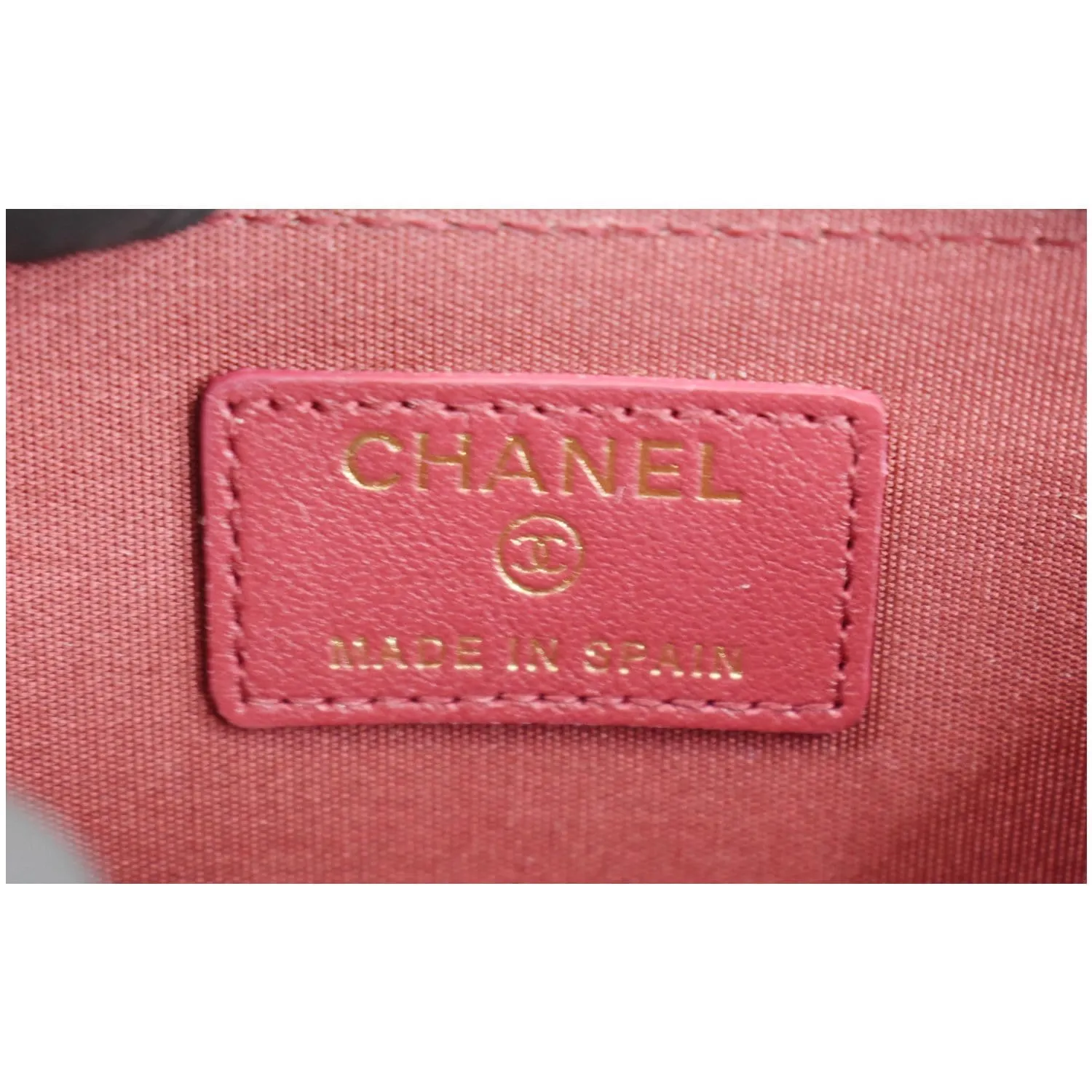 CHANEL Boy Zip Around Caviar Coin Purse Wallet Red