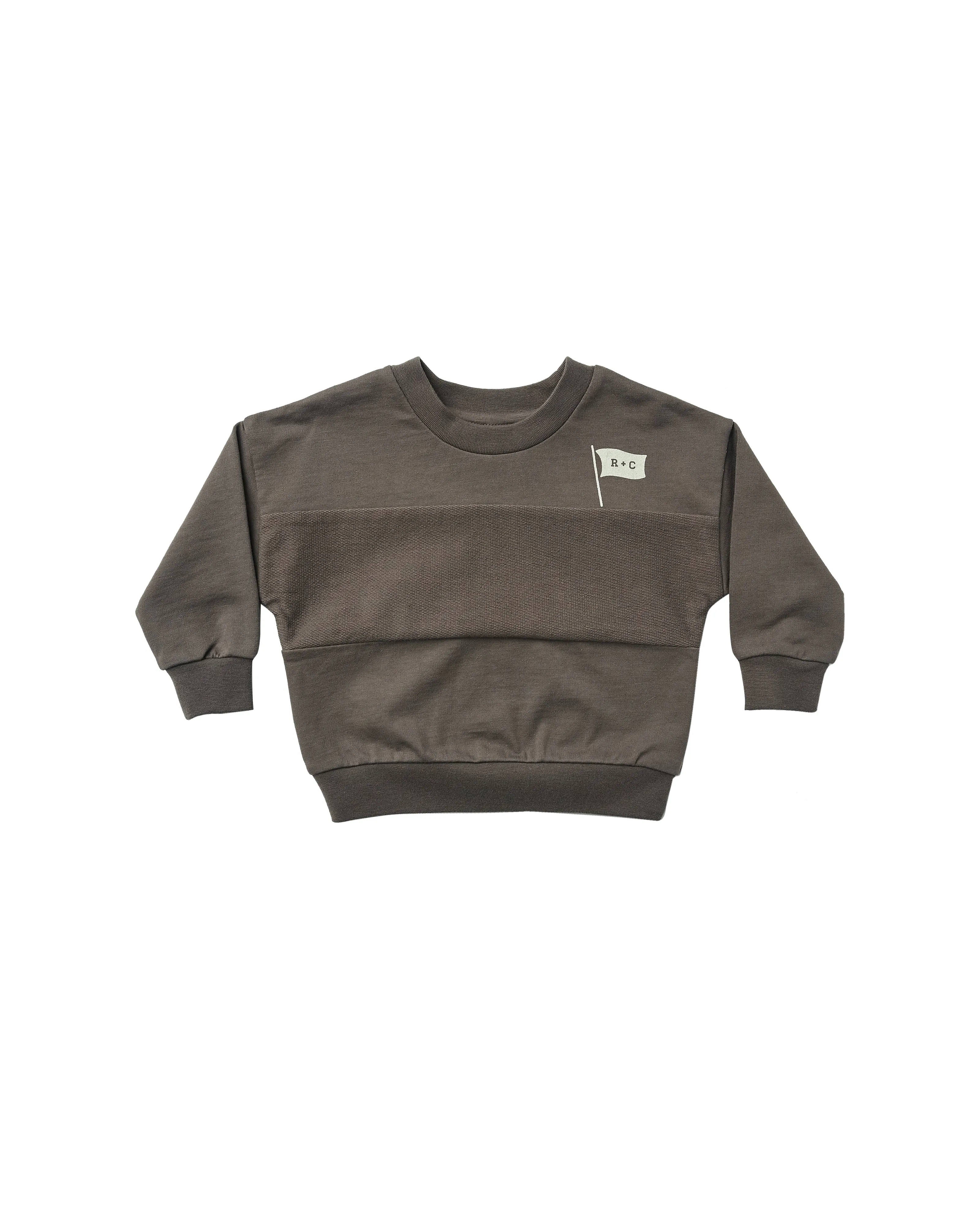 CHARCOAL CREW NECK