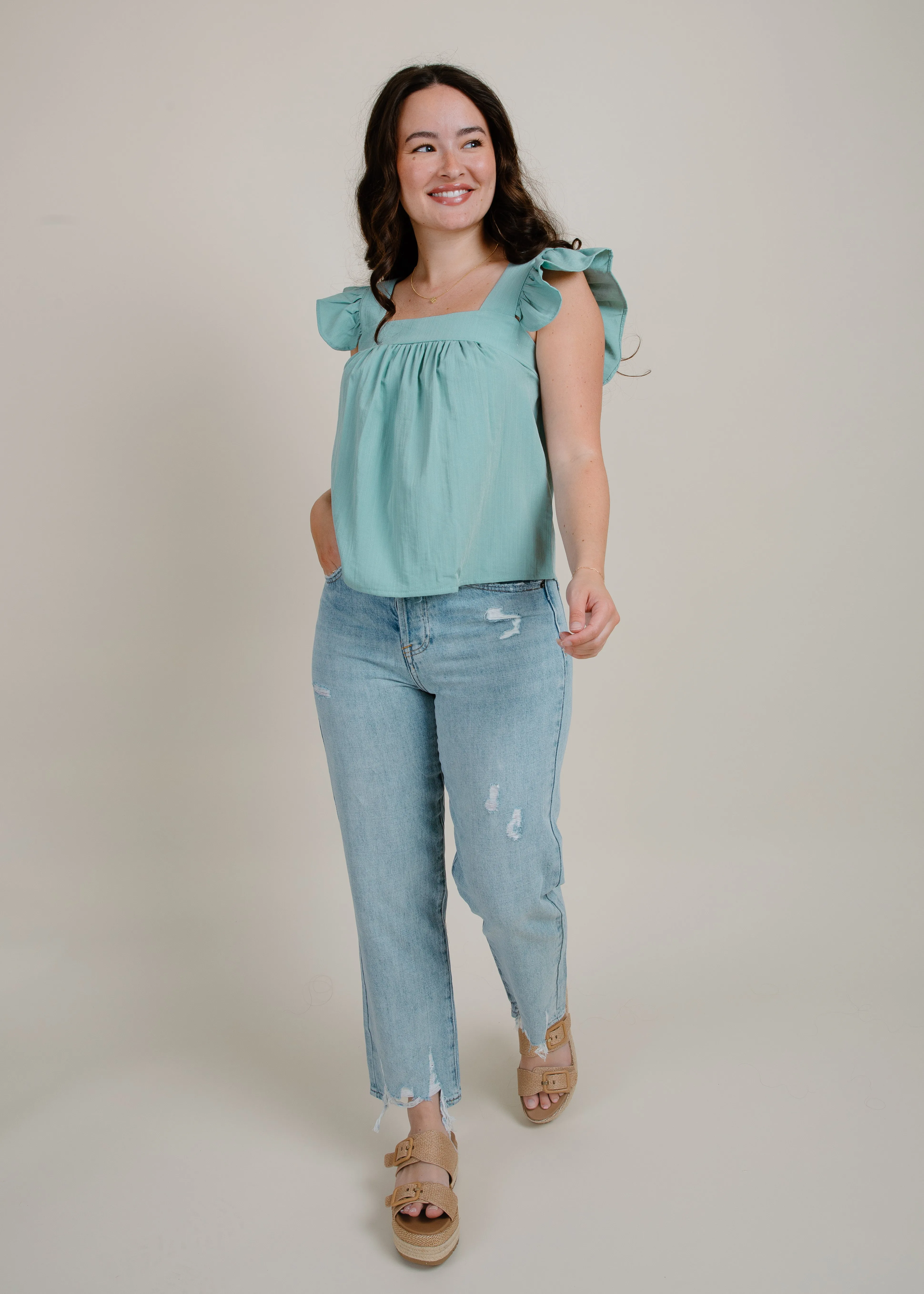 CHARLIE HIGH RISE DENIM - RUTHLESS