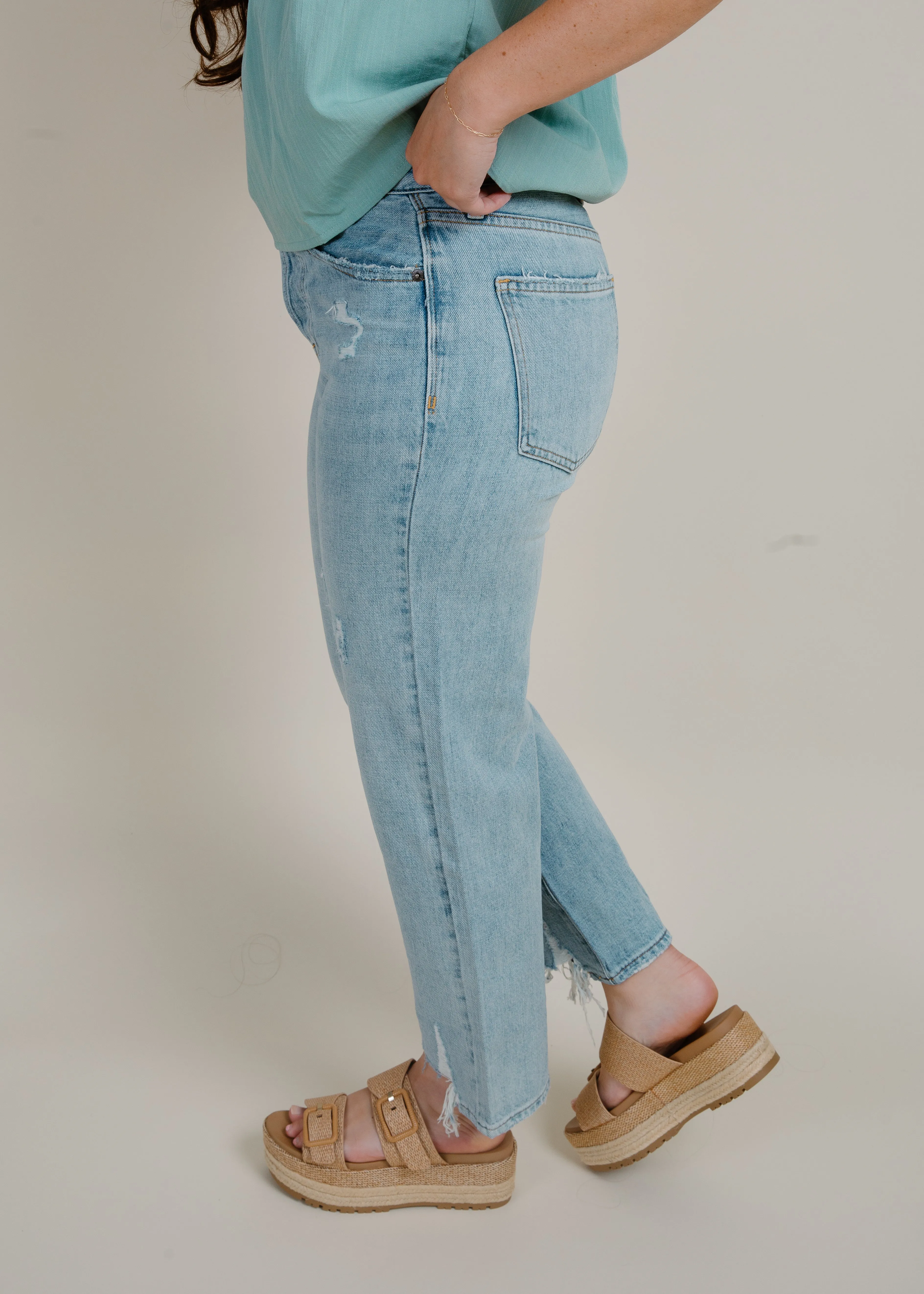 CHARLIE HIGH RISE DENIM - RUTHLESS