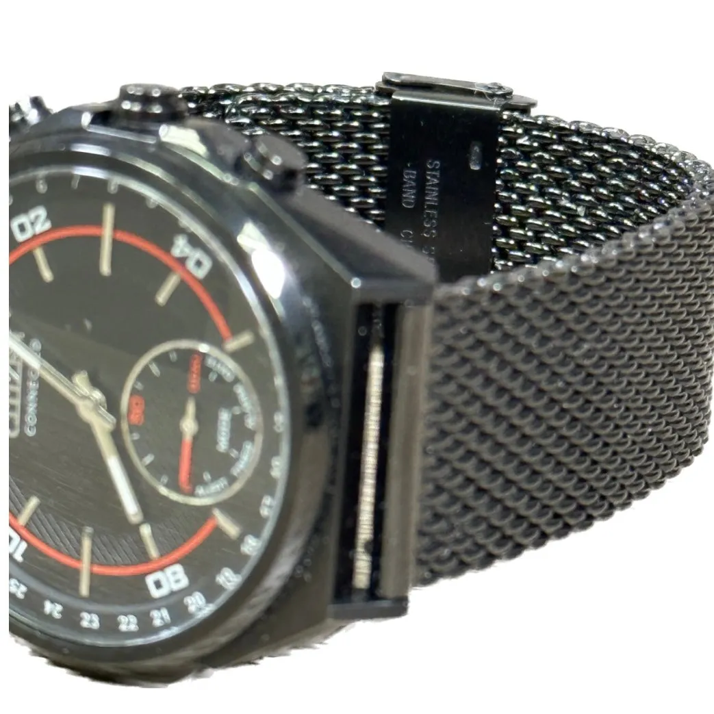Citizen Connected Quartz Mens Watch, Stainless Steel, Black (Model: CX0005-78E)