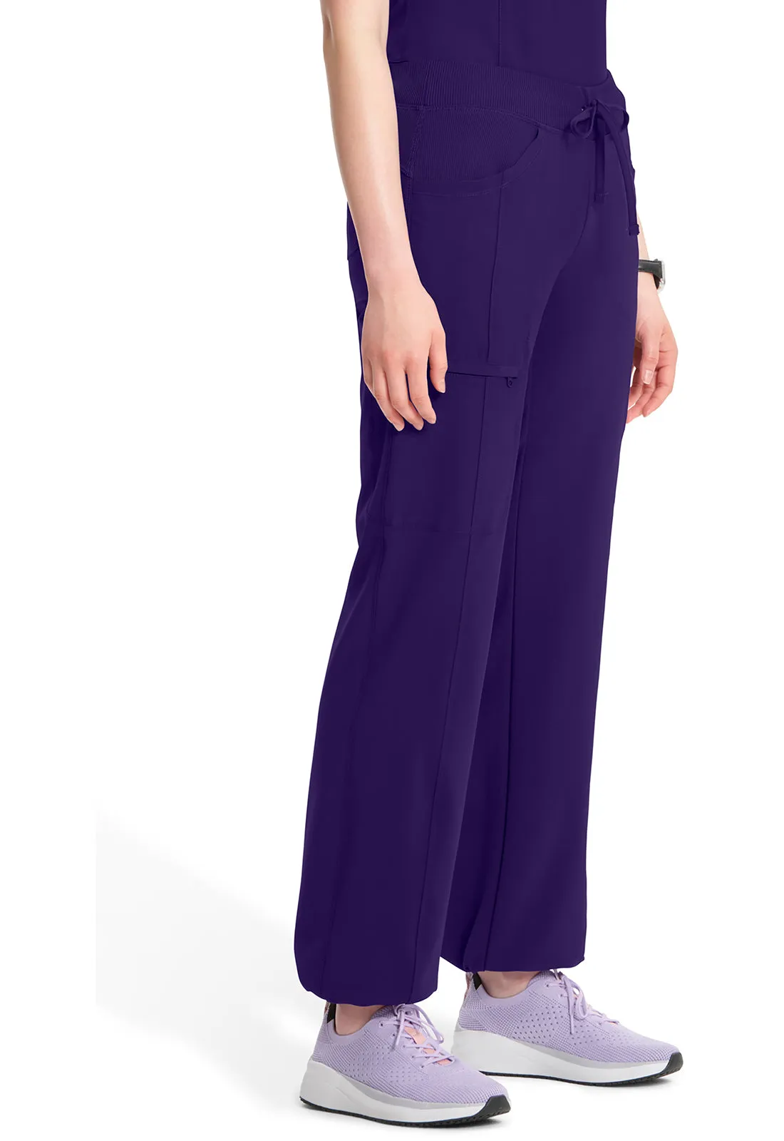 Classics 1123A Straight Leg Drawstring Pants Grape