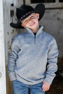 CLMWK7980001 Cinch- Boys 1/4 Zip Sweater