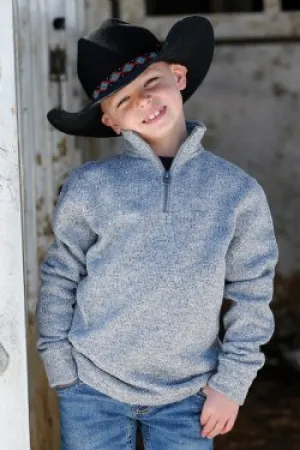 CLMWK7980001 Cinch- Boys 1/4 Zip Sweater