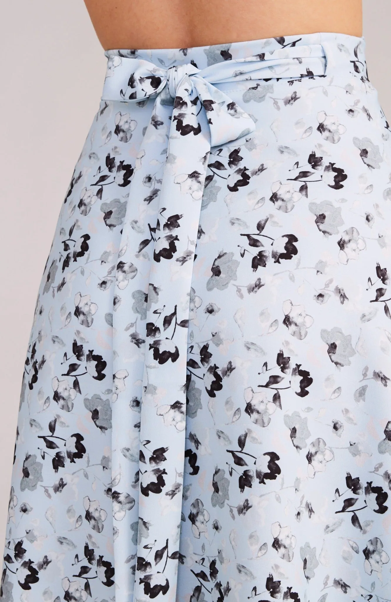 COCO Tango Wrap Skirt in Light Blue Florals