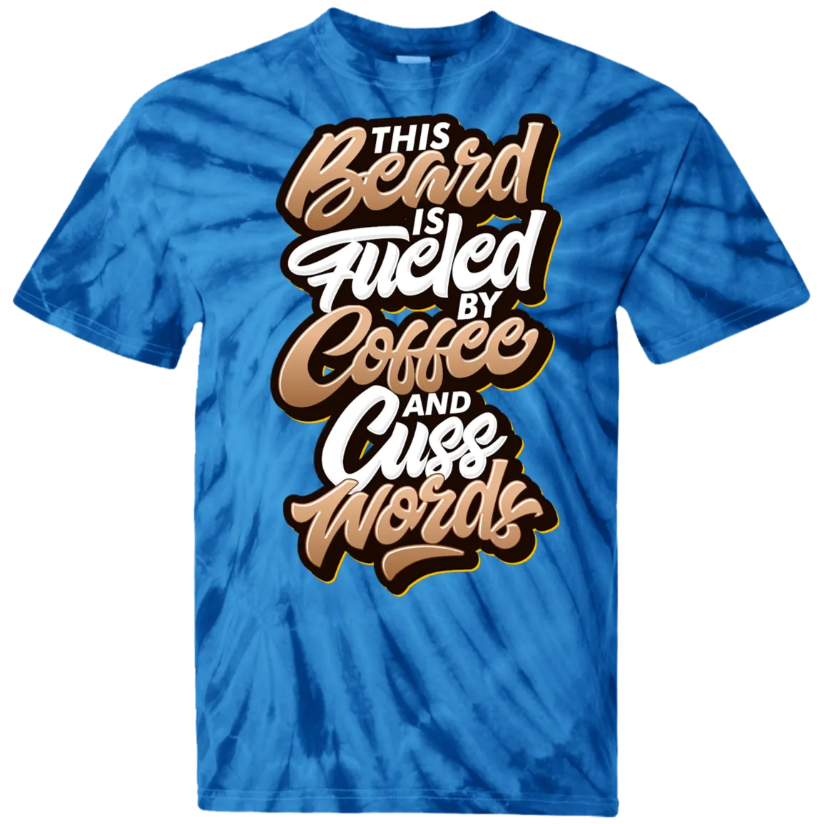 Coffee and Cuss Words Tie Dye T-Shirt