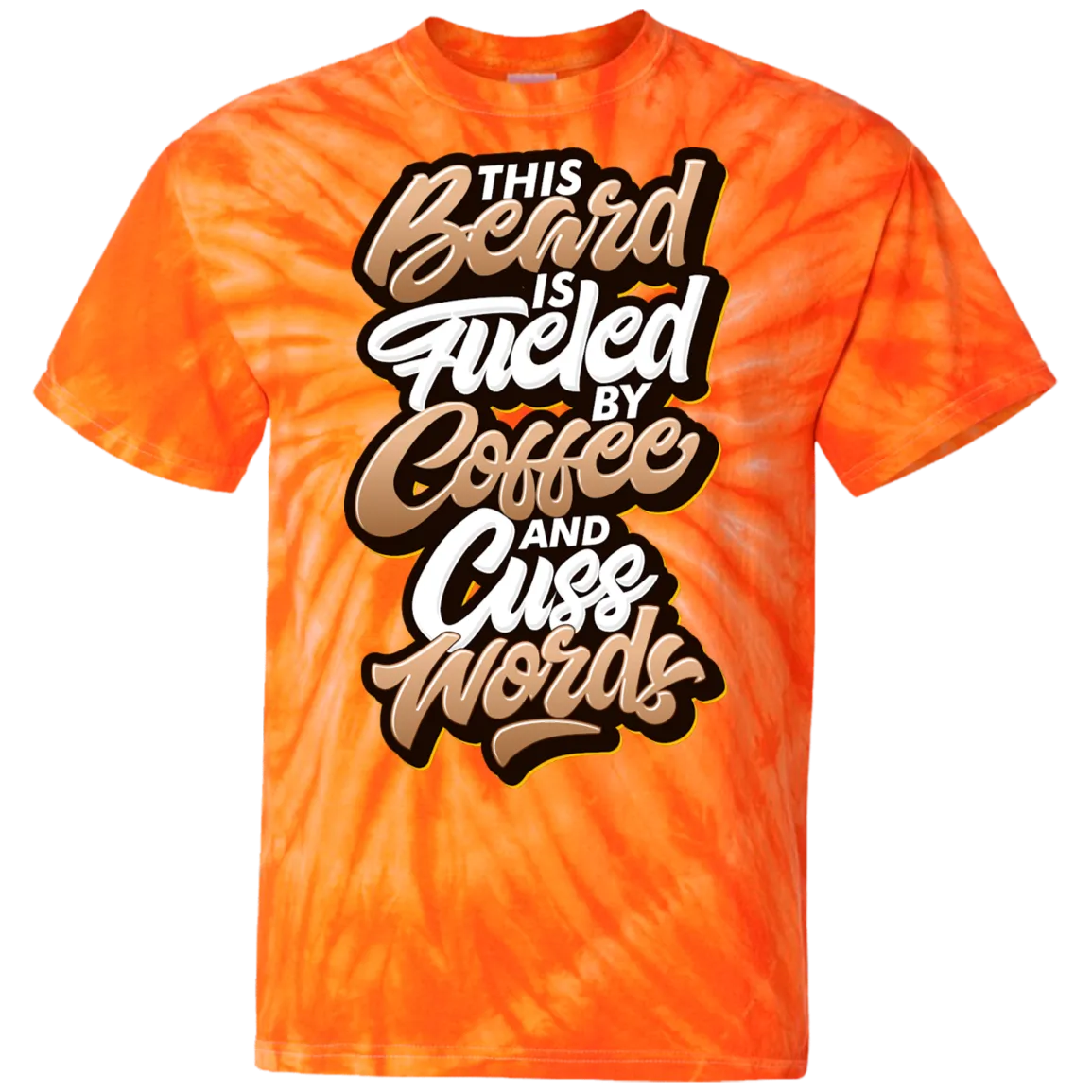 Coffee and Cuss Words Tie Dye T-Shirt