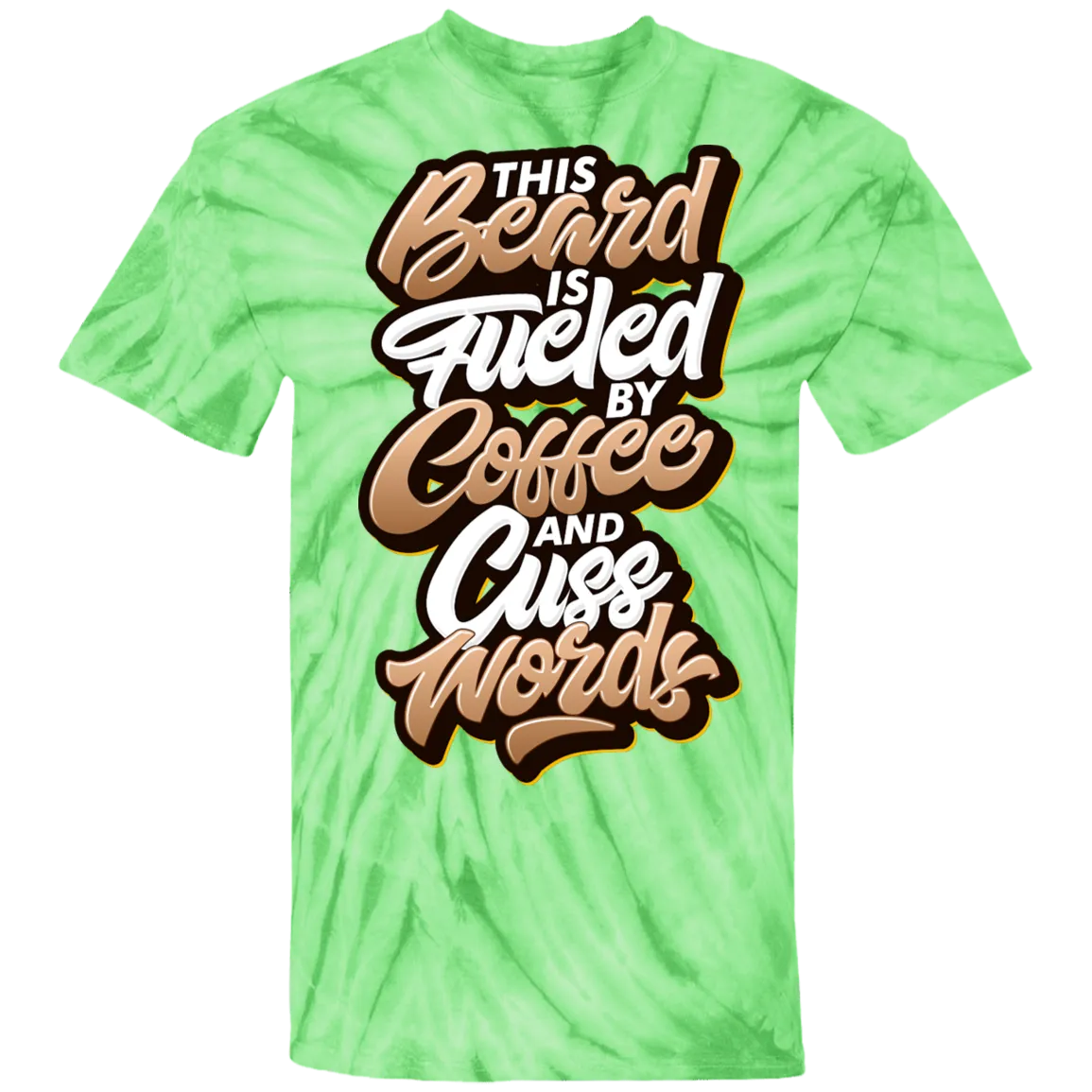Coffee and Cuss Words Tie Dye T-Shirt