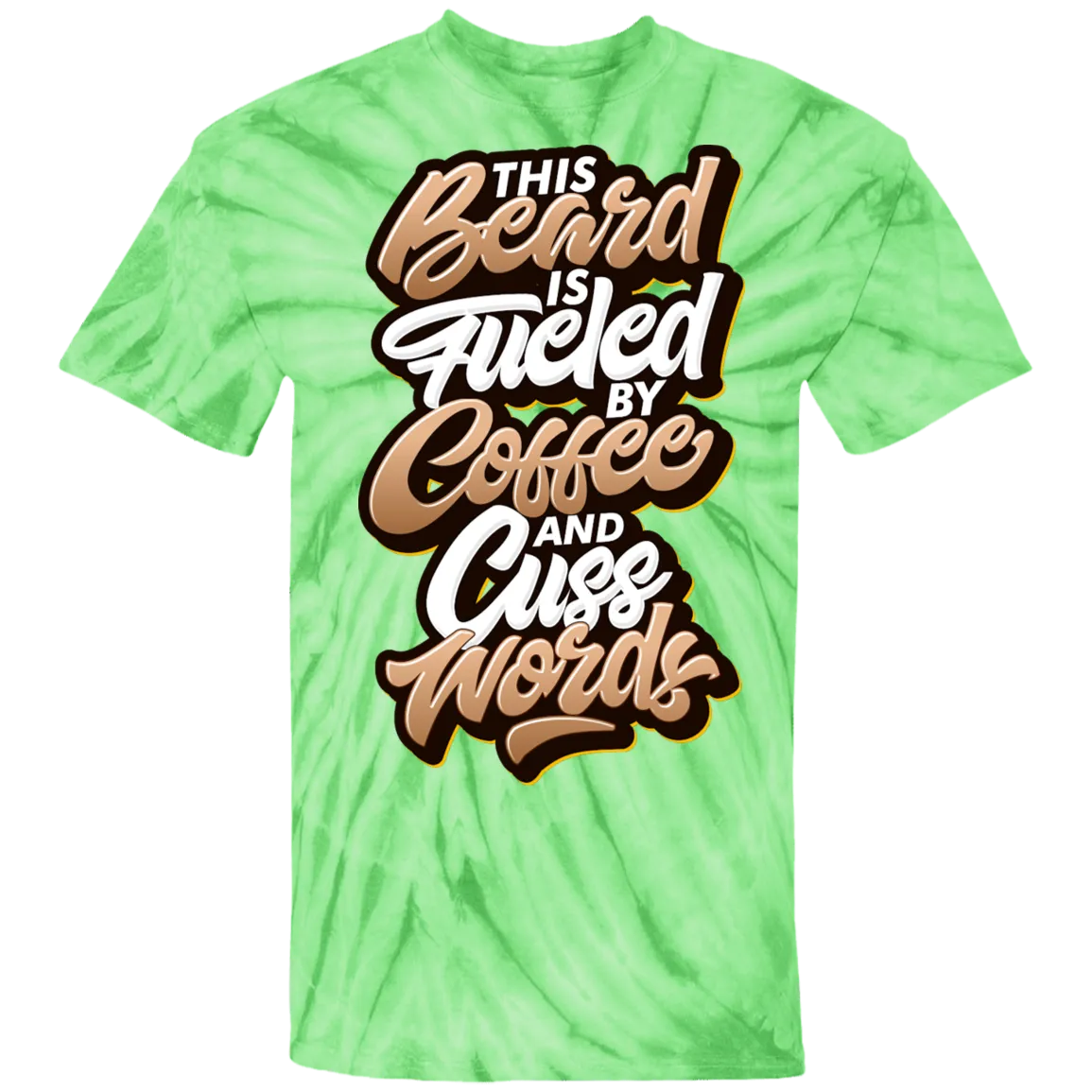 Coffee and Cuss Words Tie Dye T-Shirt