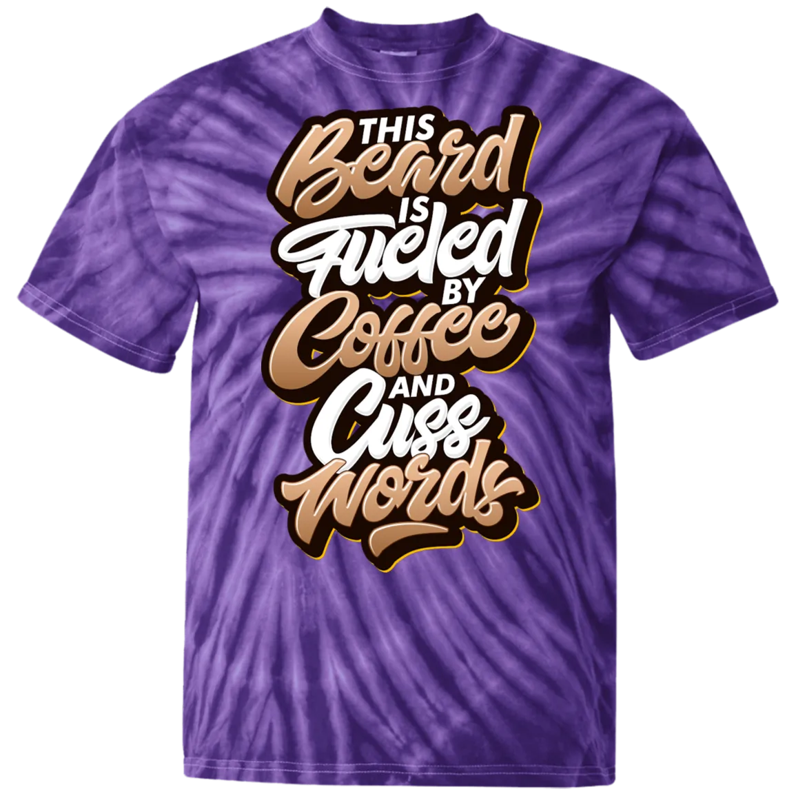 Coffee and Cuss Words Tie Dye T-Shirt