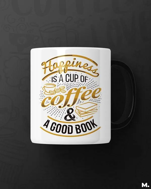 Coffee and good books printed mugs