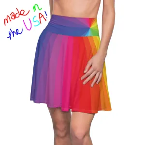 Color Wheel Rainbow Skirt