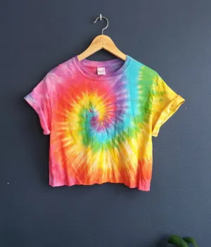 Colorful Tie-Dye Crop Top