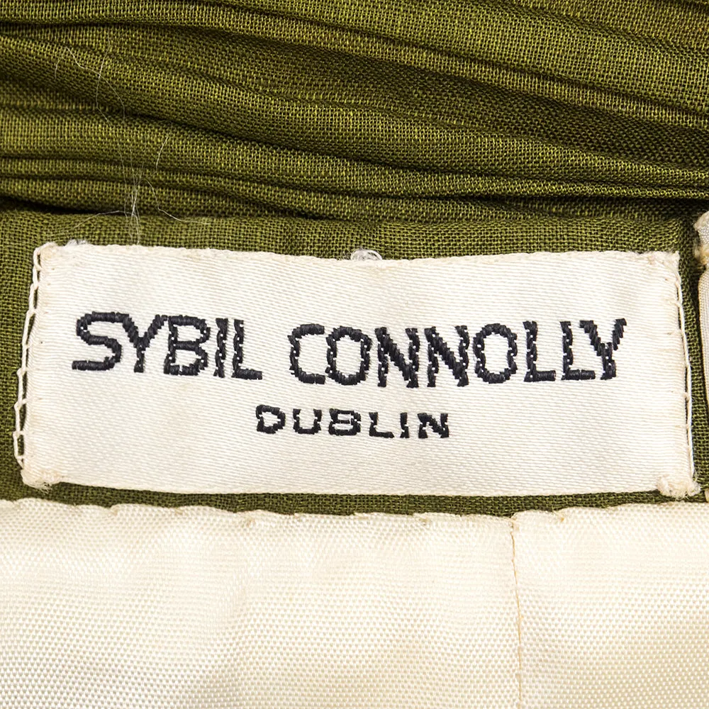 CONNOLLY 50s Couture Deep Olive Green Evening Skirt